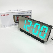 Електронні настільні LED годинники від USB VST-897-4 з будильником та термометром. Зображення №10