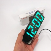 Електронний настільний LED годинник від USB VST-898-4 з будильником і термометром оригінальний настільний годинник. Зображення №4