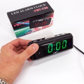 Настільний годинник VST-738-4 з салатовим підсвічуванням, Годинники електронні настільні, що світяться vst. Зображення №8