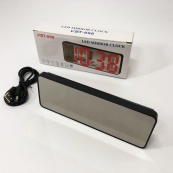 Електронний настільний LED годинник від USB VST-898-4 з будильником і термометром оригінальний настільний годинник. Зображення №5