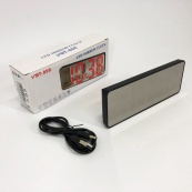 Електронний настільний LED годинник від USB VST-898-4 з будильником і термометром оригінальний настільний годинник. Зображення №6