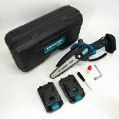 Аккумуляторная цепная мини пила 15 см в кейсе Krafftec (36V 4 Ач) + 2 аккумулятор и индикатором заряда. Изображение №11