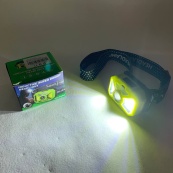 Фонарь налобный 2323-P50+SMD+COB (white/red). Изображение №7