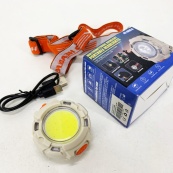 Ліхтар налобний CY-2026-B-COB+2LED(red)+2LED(blue). Зображення №6