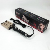 Плойка п'ять хвиль GEMEI GM-2933, стайлер для завивки, стайлер для укладання, плойка для завивки. Зображення №7 Плойка п'ять хвиль GEMEI GM-2933, стайлер для завивки, стайлер для укладання, плойка для завивки. Зображення №7