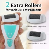 Епілятор Gemei GM-7006 4в1 - Професійний бездротовий епілятор бритва з насадками триммер + пемза. Зображення №2