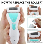 Епілятор Gemei GM-7006 4в1 - Професійний бездротовий епілятор бритва з насадками триммер + пемза. Зображення №3