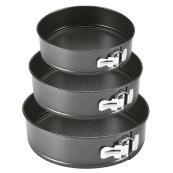 Набір форм для випікання роз'ємні 3 шт Unique UN-1702, металева форма для випікання набір. Зображення №3