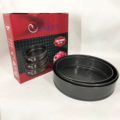 Набір форм для випікання роз'ємні 3 шт Unique UN-1702, металева форма для випікання набір. Зображення №8