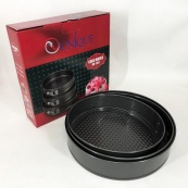 Набір форм для випікання роз'ємні 3 шт Unique UN-1702, металева форма для випікання набір. Зображення №11