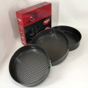 Набір форм для випікання роз'ємні 3 шт Unique UN-1702, металева форма для випікання набір. Зображення №12