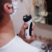 Електробритва MAGIO MG-685, бритва триммер для бороди, машинка для стрижки бороди. Зображення №2