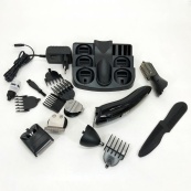 Триммер мужской Kemei KM-600 универсальный 11 в 1 для стрижки волос и бритья бороды и носа, беспроводной. Изображение №12