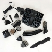 Триммер мужской Kemei KM-600 универсальный 11 в 1 для стрижки волос и бритья бороды и носа, беспроводной. Изображение №13