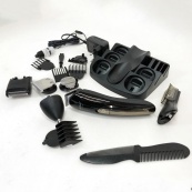 Триммер мужской Kemei KM-600 универсальный 11 в 1 для стрижки волос и бритья бороды и носа, беспроводной. Изображение №15