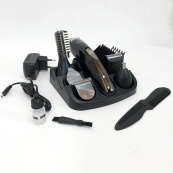 Триммер мужской Kemei KM-600 универсальный 11 в 1 для стрижки волос и бритья бороды и носа, беспроводной. Изображение №17