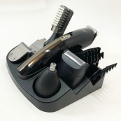 Триммер мужской Kemei KM-600 универсальный 11 в 1 для стрижки волос и бритья бороды и носа, беспроводной. Изображение №20