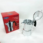 Гейзерна кавоварка Magio MG-1001 150 мл, гейзерна турка для кави, гейзерна кавоварка з нержавіючої сталі. Зображення №2 Гейзерна кавоварка Magio MG-1001 150 мл, гейзерна турка для кави, гейзерна кавоварка з нержавіючої сталі. Зображення №2