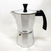 Гейзерна кавоварка Magio MG-1002 300 мл, гейзер для кави, кавоварка гейзерного типу, кавоварка для дому. Зображення №8 Гейзерна кавоварка Magio MG-1002 300 мл, гейзер для кави, кавоварка гейзерного типу, кавоварка для дому. Зображення №8