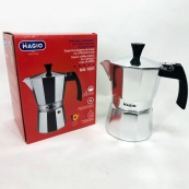 Гейзерна кавоварка Magio MG-1001 150 мл, гейзерна турка для кави, гейзерна кавоварка з нержавіючої сталі. Зображення №10 Гейзерна кавоварка Magio MG-1001 150 мл, гейзерна турка для кави, гейзерна кавоварка з нержавіючої сталі. Зображення №10