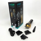Триммер для бороды и усов VGR V-989 7000 об. Машинка для стрижки, окантовки керамика+сталь. Цвет: черный. Изображение №5