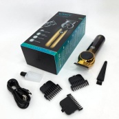 Триммер для бороды и усов VGR V-989 7000 об. Машинка для стрижки, окантовки керамика+сталь. Цвет: черный. Изображение №10