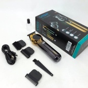 Триммер для бороды и усов VGR V-989 7000 об. Машинка для стрижки, окантовки керамика+сталь. Цвет: черный. Изображение №11