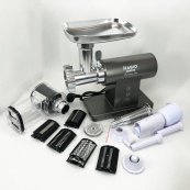 М'ясорубка MAGIO MG-271 Premium Line, Електрична м'ясорубка з насадками, Електром'ясорубка для шатківниці. Зображення №12