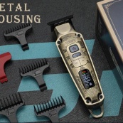 Професійна машинка для стрижки волосся триммер VGR V-901 з насадками, професійна електробритва. Зображення №4 Професійна машинка для стрижки волосся триммер VGR V-901 з насадками, професійна електробритва. Зображення №4