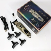 Професійна машинка для стрижки волосся триммер VGR V-901 з насадками, професійна електробритва. Зображення №8 Професійна машинка для стрижки волосся триммер VGR V-901 з насадками, професійна електробритва. Зображення №8