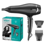 Професійний фен VGR V-450 для сушіння укладання волосся 2400 Вт режим Turbo, Повітряний стайлер для волосся. Зображення №3