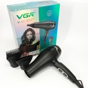 Професійний фен VGR V-450 для сушіння укладання волосся 2400 Вт режим Turbo, Повітряний стайлер для волосся. Зображення №9
