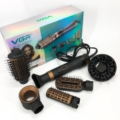 Фен стайлер для укладання та завивки волосся VGR V-491 6 в 1, Professional, 1000 Вт, Фен з насадками. Зображення №14