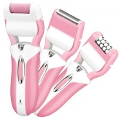 Епілятор депілятор жіночий електричний бездротовий + триммер + пемза 3 в 1 Gemei GM-3052. Зображення №3