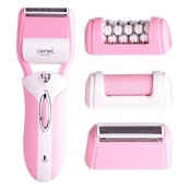 Епілятор депілятор жіночий електричний бездротовий + триммер + пемза 3 в 1 Gemei GM-3052. Зображення №4
