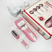 Епілятор депілятор жіночий електричний бездротовий + триммер + пемза 3 в 1 Gemei GM-3052. Зображення №11
