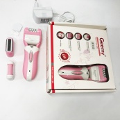 Епілятор депілятор жіночий електричний бездротовий + триммер + пемза 3 в 1 Gemei GM-3052. Зображення №12