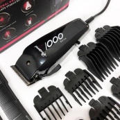 Машинка для стрижки провідна з насадками для волосся та бороди Gemei GM-1016 Pro + Ножиці та Гребінець. Зображення №2 Машинка для стрижки провідна з насадками для волосся та бороди Gemei GM-1016 Pro + Ножиці та Гребінець. Зображення №2