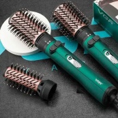 Фен щітка для волосся 2 в 1 VGR V-498, стайлер браш, Фен для красивого укладання волосся, Фен для ламкого волосся. Зображення №4 Фен щітка для волосся 2 в 1 VGR V-498, стайлер браш, Фен для красивого укладання волосся, Фен для ламкого волосся. Зображення №4
