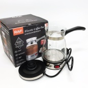 Електрична турка для кави RAF R.125 Кавоварка зі скляною чашею 500мл 600 Вт. Колір: чорний. Зображення №9