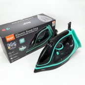 Утюг паровой RAF R.1250 с керамической подошвой и функцией самоочистки 2200 Вт. Цвет: синий. Изображение №5