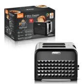 Электрический тостер RAF R.2101 на 2 отделения с функцией размораживания и подогрева, тостер с 7 уровнями. Изображение №3