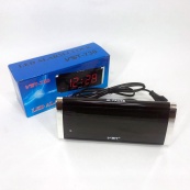 Электронные Часы VST-730-4 green, цифровые настольные сетевые часы, led alarm clock с будильником. Изображение №2
