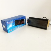 Электронные Часы VST-730-4 green, цифровые настольные сетевые часы, led alarm clock с будильником. Изображение №3