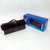 Электронные Часы VST-730-4 green, цифровые настольные сетевые часы, led alarm clock с будильником. Изображение №7