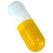 Компактна парасолька в капсулі-футлярі Жовтий, маленька парасолька в капсулі. Колір: жовтий. Зображення №13