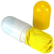 Компактна парасолька в капсулі-футлярі Жовтий, маленька парасолька в капсулі. Колір: жовтий. Зображення №14