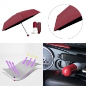 Компактна парасолька в капсулі-футлярі Червона, маленька парасолька в капсулі. Колір червоний. Зображення №4