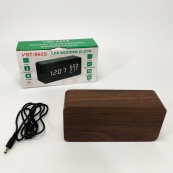 Електронні настільні годинники VST-862S-4 коричневі з зеленим підсвічуванням, з датчиками температури та вологості. Зображення №11 Електронні настільні годинники VST-862S-4 коричневі з зеленим підсвічуванням, з датчиками температури та вологості. Зображення №11