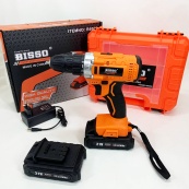 Шуруповерт аккумуляторный в чемодане BISSO B6008 21V. Изображение №2